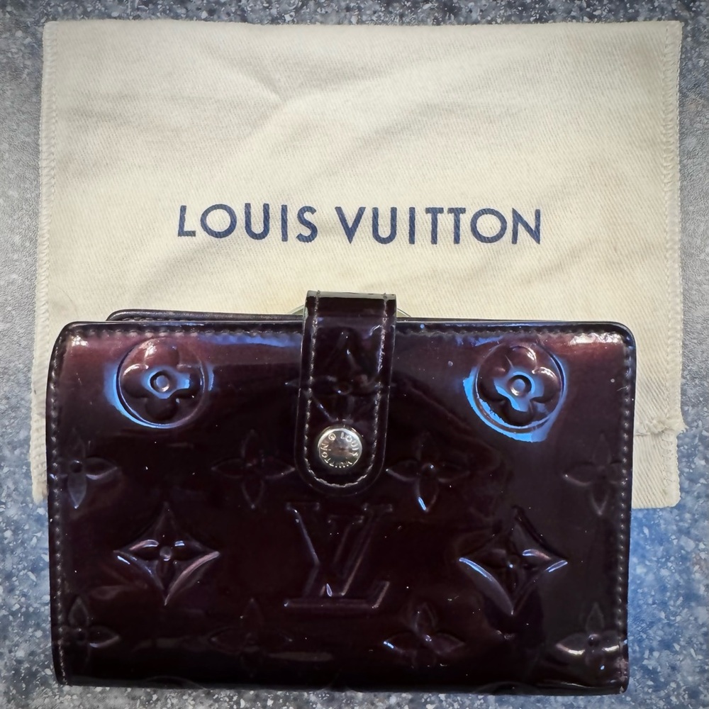 Louis Vuitton Monogram Vernis Porte Monnaie Billets Viennois Kisslock Wallet